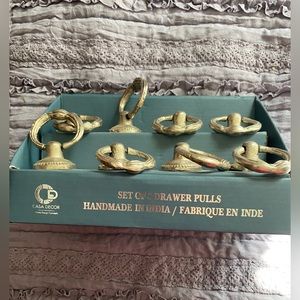 Casa Decor Set of 8 silver drawer pulls